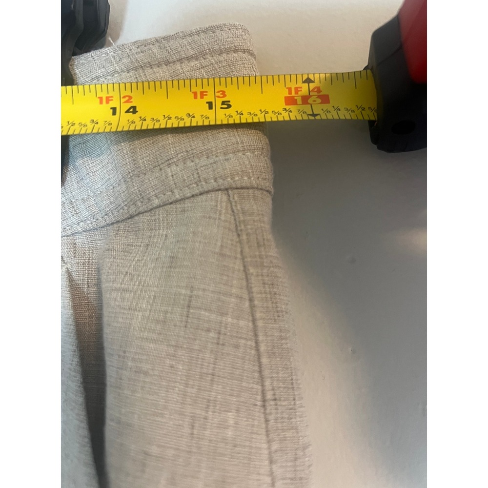 Democracy Absolution Wide Leg Trousers Beige Oatmeal Heathered Pants 6 - Picture 7 of 8